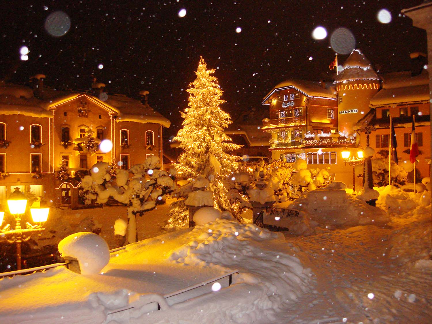 ski megeve ski village authentique