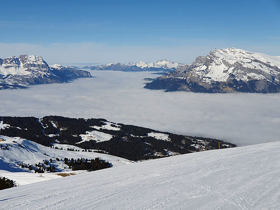 ski megeve france hiver neige piste de ski